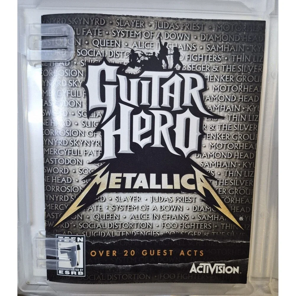 Playstation 3 Guitar Hero METALLICA Over 20 Guest Acts Boxed With Instructions